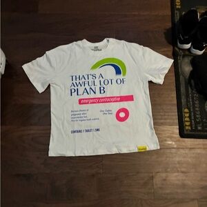 White Graphic T-Shirt with Colorful Print